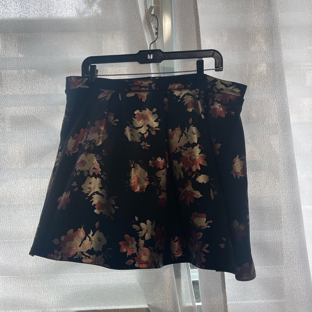 Floral Mini Skirt